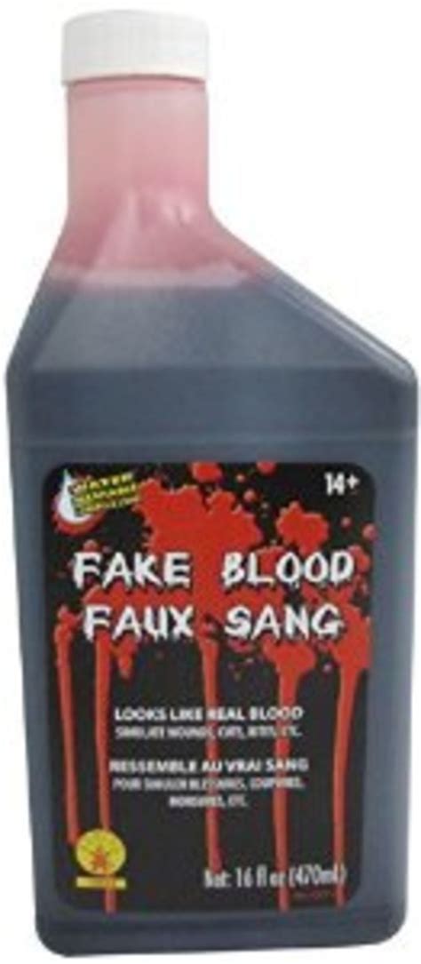 fake blood that will wash out of clothes|non staining stage blood.